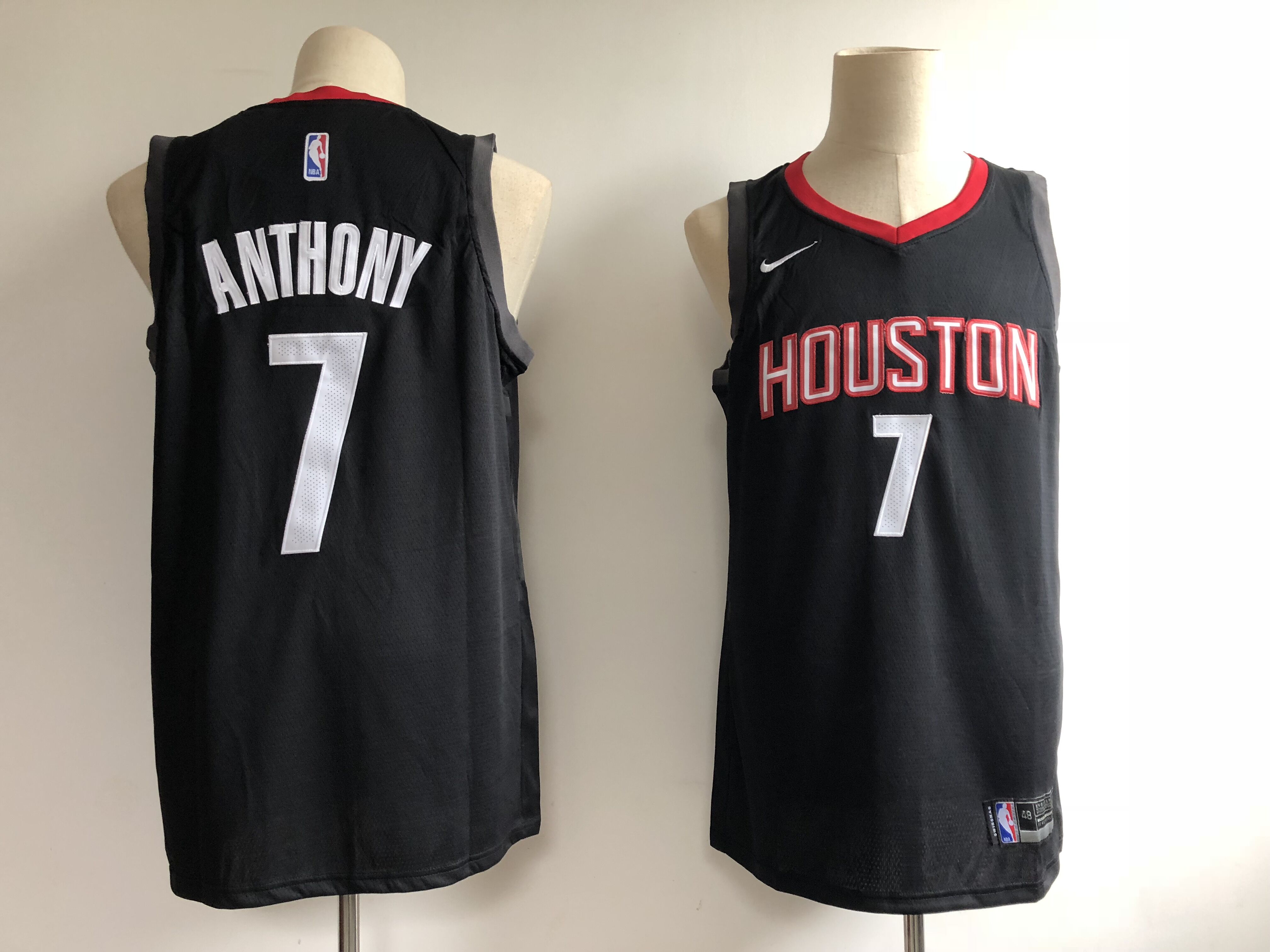 Men Houston Rockets 7 Anthony black Game Nike NBA Jerseys